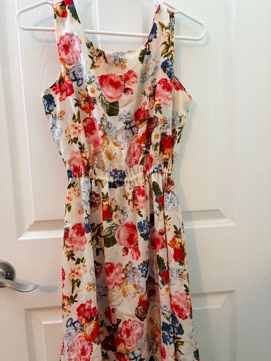 C’est La Vie Girls Floral Dress Sleeveless Fit & Flare Size Large Spring Summer - Picture 5 of 5